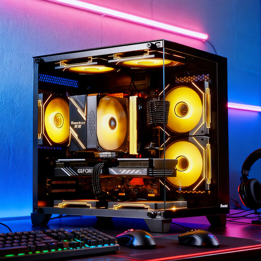 ASUS family bucket 13400F/14600KF/RTX5060 independent display sea view room assembly computer game e-sports live rendering design desktop host DIY complete machine I5 14600KF+RTX5060 | Super hot model