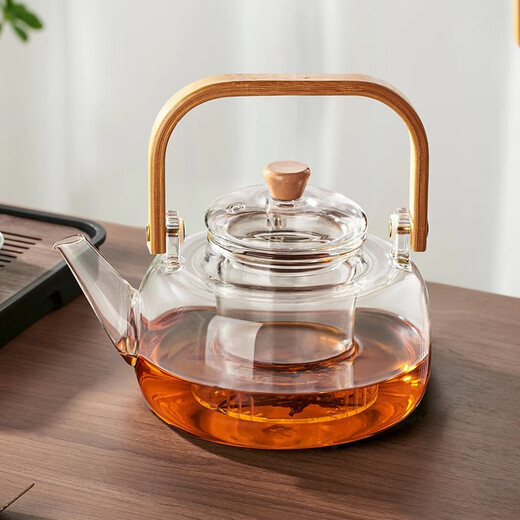 Home easy teapot kettle four seasons teapot high borosilicate glass electric ceramic stove heating large capacity high temperature resistant beam kettle