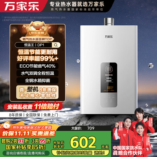 Macro Constant Temperature King DP1(F) Gold List Hot Products 13L Gas Water Heater 15% National Subsidy Natural Gas Intelligent Upgrade Energy Saving Gas Saving Antifreeze Trade-in