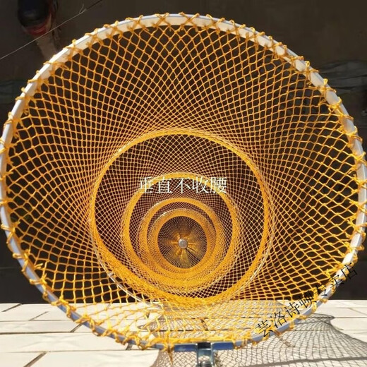 Vinoa small dense mesh nylon thread black pit braided fish guard folding anti-hanging fish net bag quick-drying fish bag fish basket fish bag color model 25 diameter 1 meter no gift