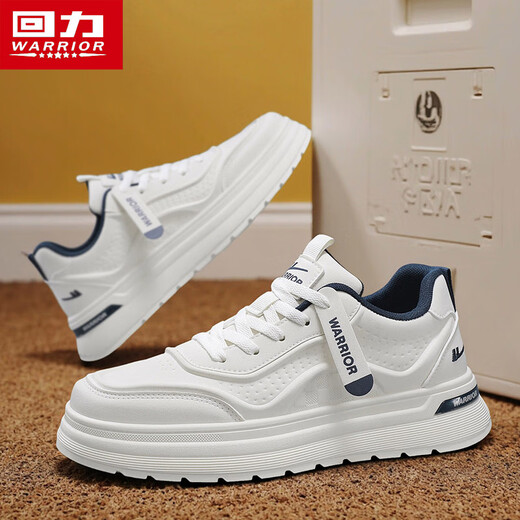 Warrior men's shoes white shoes thick sole casual sports shoes men's sneakers 2938 meters / blue 42