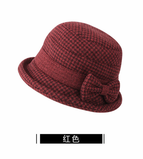 KAMILONG autumn and winter hats for middle-aged and elderly women, mothers, grandmothers, old ladies, fisherman hats, winter warm old hats, basin hats, brown, adjustable 56-59cm