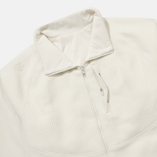 Descente Neutrale Sportjacke 25 neue leichte doppelschichtige doppelseitige und doppelseitige Wolle Lose Version Sport Jacke Ivory White XL 105 abnehmen und abnehmen