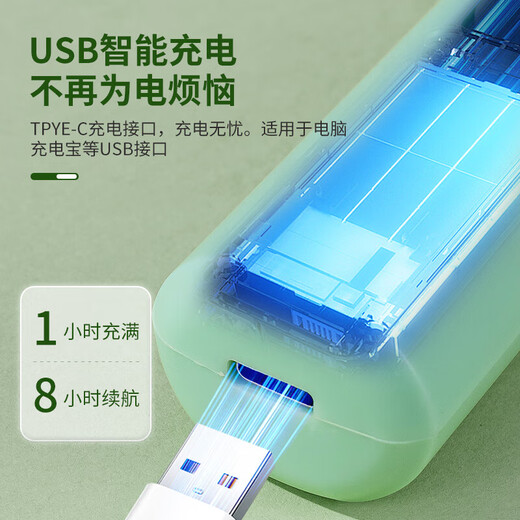 Pet shaver, dog and cat foot shaver, cat paw sole special silent trimmer, electric hair clipper, flagship model green + spare blade