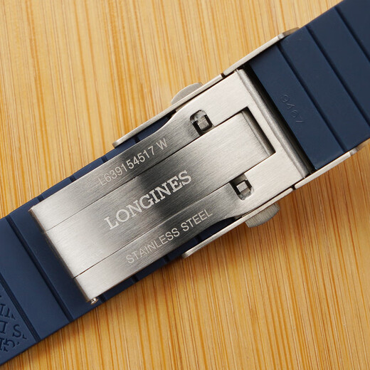 Jiashili suitable for Longines Concas diving fluororubber strap original tape sports men L3.781 782 742 642 black-silver buckle 21MM (adapted to 41/43MM table diameter Concas)