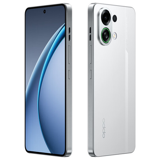 OPPOK13 Turbo 5G mobile phone, new product launched in 2025, Dimensity 8450, 7000mAh large battery, blast cooling engine, tidal engine, fully waterproof, knight white, 12GB+512GB