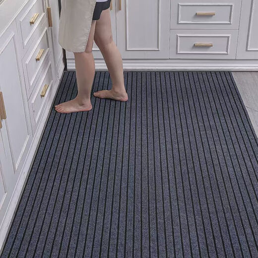 Ruiliju kitchen carpet is waterproof, oil-proof, anti-slip, cuttable floor mat, water-absorbent and oil-absorbent foot mat, stain-resistant, no-wash door mat, gray 40cm*60cm, water-absorbent, oil-absorbent, non-slip, quick-drying