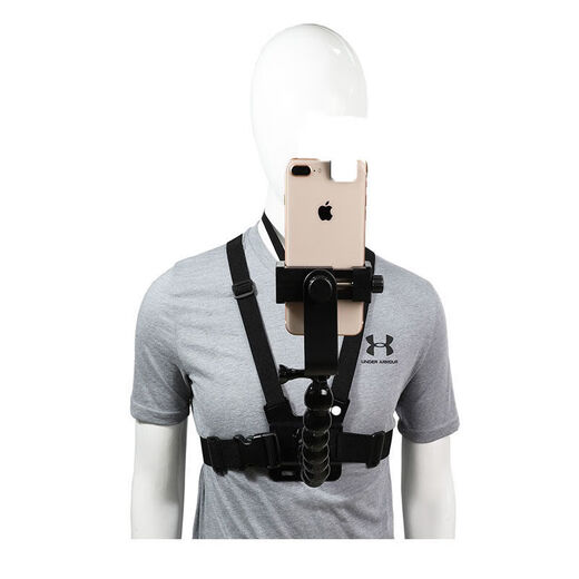 FANCYCHIC chest mobile phone fixed bracket mobile phone chest strap bracket also known as Luya fishing outdoor live broadcast bracket set of 3 horizontal and vertical shooting with extension arm