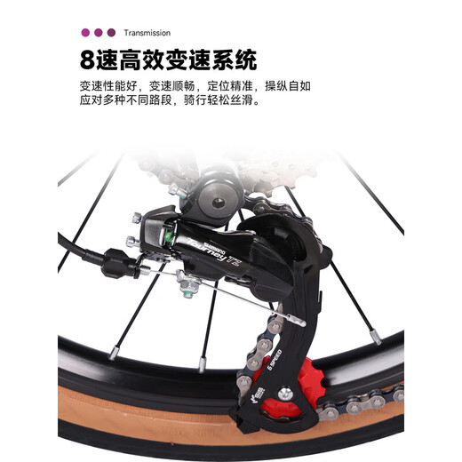 KOSDA 20-inch folding bicycle Keshengda KP10 British version ultra-light men's and women's adult commuter parent-child folding bicycle KP10 British version | Roland Purple - 8 speed new product 20 inches | suitable for height 140-185cm