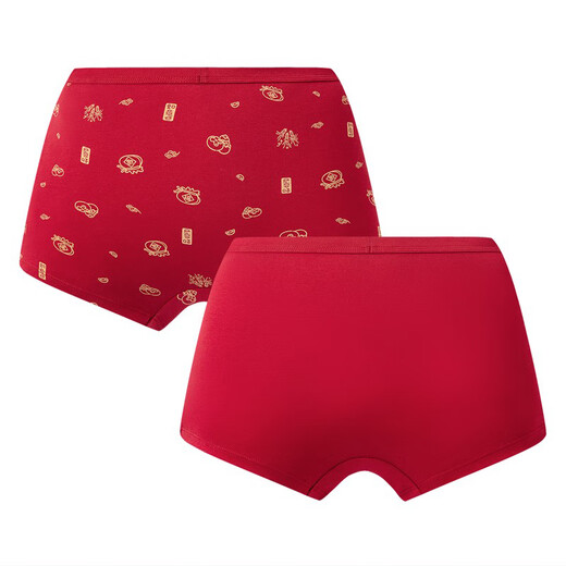 Sangun Children's Clothing Category A Jiqing Big Red Girls' Medium and Large Children's Boxer Pants (2 pieces) Set 2 170