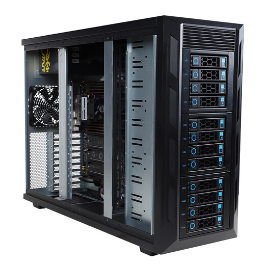 South China Gold Medal HN-T12A Desktop Tower Multi-disk AMD Customizable Server/ERP/Enterprise OA System/File Storage/DeepSeek Localized Deployment Configuration 3 HN-T4A