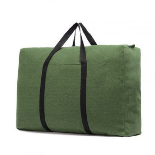 Vinoya Extra Large Thick Canvas Moving Check Bag - Large Capacity Portable Storage Bag Working Student Return Luggage Bag Thick Canvas Military Green Large Size Width 75cm Height 50cm Thickness 25cm