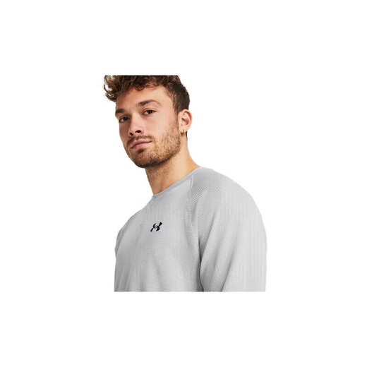 UNDERARMOR Spring and Autumn DFO men's round neck sports and casual long-sleeved T-shirt 1302355 Gray 011 XL