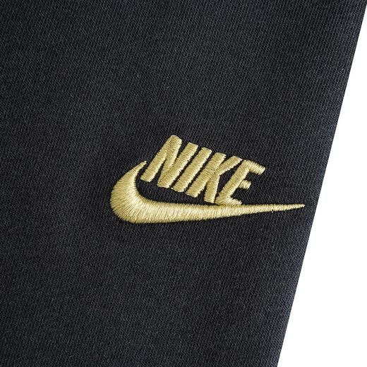 NIKE Nike all-print tops + pants thin velvet suit for boys and girls 2025 winter trendy and fashionable children's 2-piece set