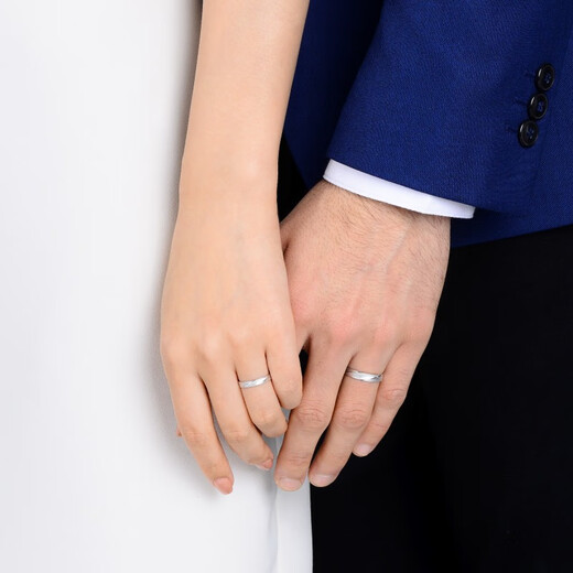 Chow Sang Sang platinum ring single piece Pt950 Proposal platinum ring couples can make matching rings 32116R priced at 17 yuan