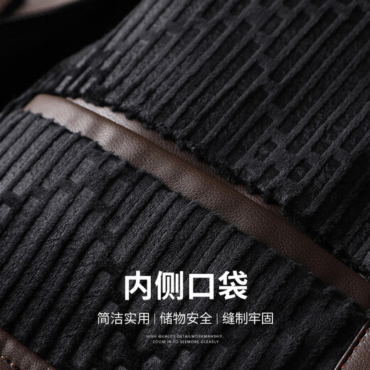 SHANSHAN Shanshan leather jacket men's 2026 spring new business casual young and middle-aged all-match lapel leather jacket short coat khaki XL