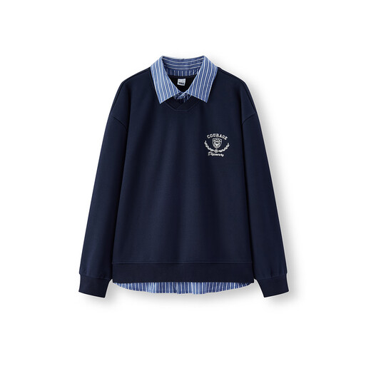 Semir sweatshirt men's winter college style fake two-piece couple outfit plus velvet 2025oversize embroidered 109725116202