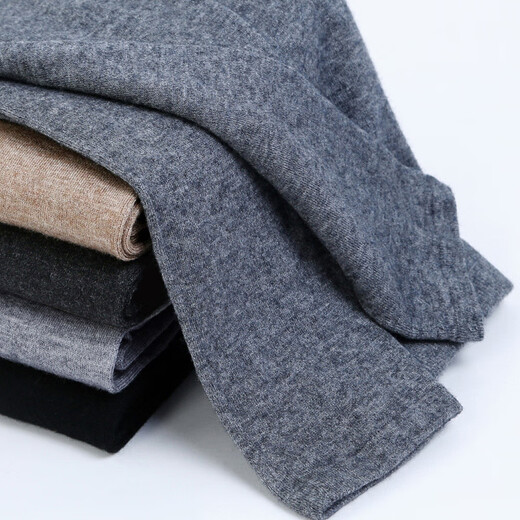 EMZ Ordos Cashmere Pants Seamless Men's and Women's Warm Pants Winter Bottoming Wool Pants Slim Autumn Pants Men's Camel M 165