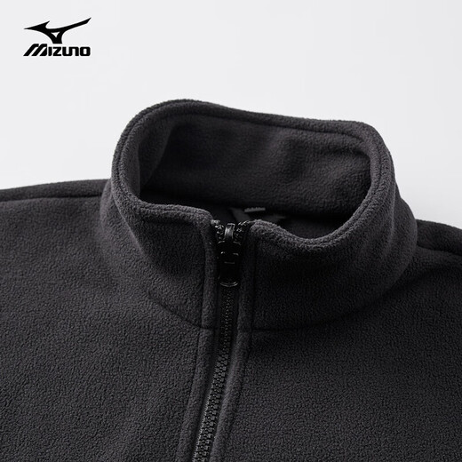 Mizuno Outdoor Jacket Men's Three-in-One Jacket Breathable Windproof Detachable Couple's Mountaineering Jacket Phantom Black XL