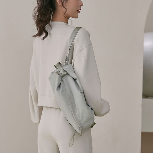 Motherlulu Backpack Women's FastTrack20 Fitness Yoga Crossbody Bag Pilates Waterproof Shoulder Bag Light Gray Spot and Fast Shipping