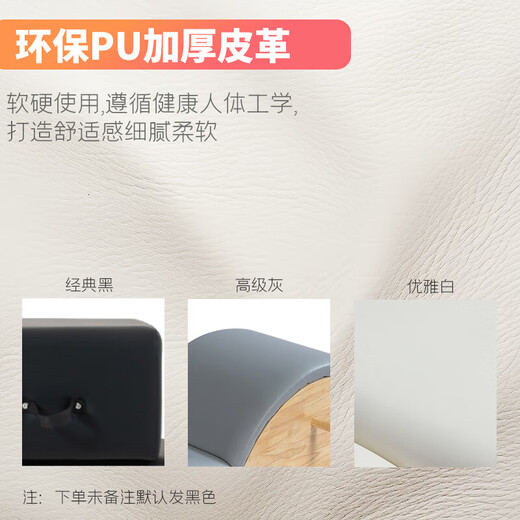 SOXW Foldable Pilates Core Bed Home Large Equipment Commercial Yoga Studio Bed Personal Training Equipment Rubber Wood Folding Gray