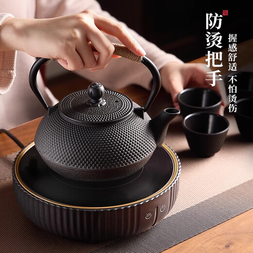 Eight Thousand Lines cast iron kettle tea set around the stove boiling tea kettle boiling water for making tea kettle iron kung fu tea set electric ceramic stove tea making set