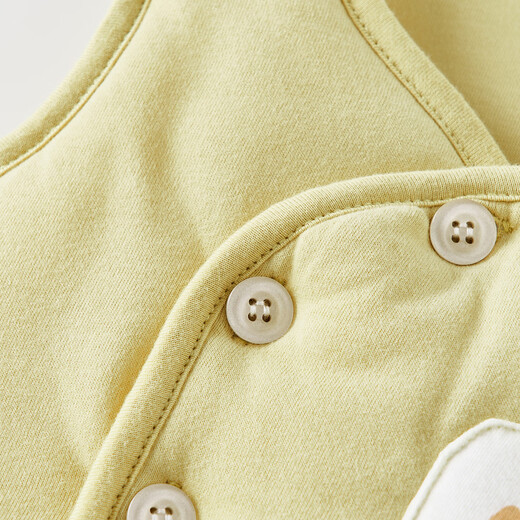 Tongtai (TONGTAI) baby vest autumn and winter pure cotton quilted children's clothes boys and girls tops vest vest yellow 66cm