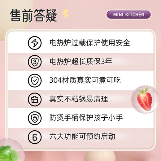 BULUQI Mini-Küche, echtes Kochset, Koch-Komplettset für Mädchen von 7–14 Jahren, Kinderspielzeug, Mädchen-Geburtstagsgeschenk