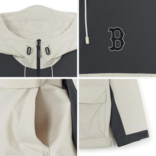 MLB windbreaker jacket for women and men with small LOGO outdoor wind and water repellent 25 autumn and winter new style 3AWJB0554-43CRD-L