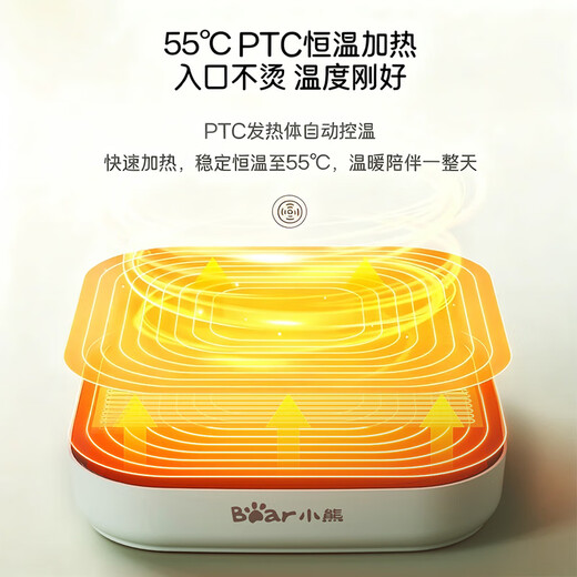 Bear Heated Coaster 55 Degree Constant Warm Coaster Ceramic Cup Set Hot Milk Artifact Insulated Coaster Heated Base Warming Plate Electric Hot Plate Milk Warmer Autumn and Winter Health Gifts New Product DRBD-C40J6 Light Green 0.3L