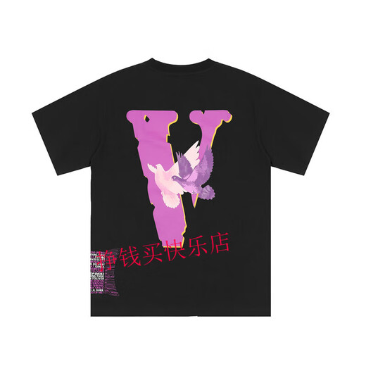 American High Street Peace Dove Classic Coples Camiseta Conjunta Limitada Vaja V de manga corta Parejas Camas de manga corta White White 6189 Negro --- no. 57 s