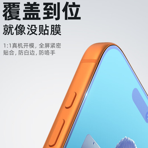 蓝猩先生适用苹果17Promax/16Promax钢化膜 iPhone17promax手机膜无尘仓防静电防尘抗指纹手机保护膜
