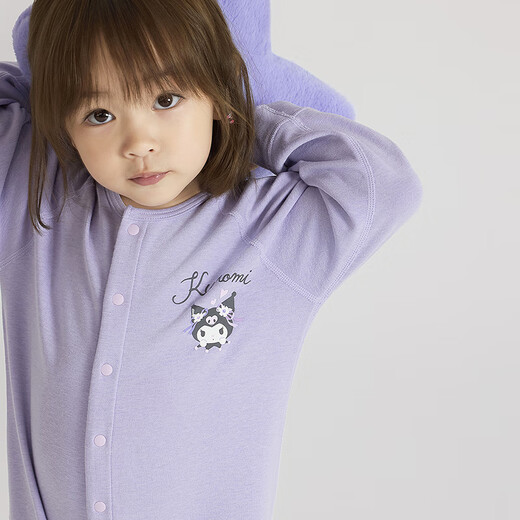 Adoring Children Admiring Infants and Toddlers 25AW Nuanyang Coolomi Flower Language/Nuanyang Camping Time Men and Women Infants and Toddlers Long-sleeved One-piece Romper Suit Thick Nuan -10~0 Coolomi 80cm