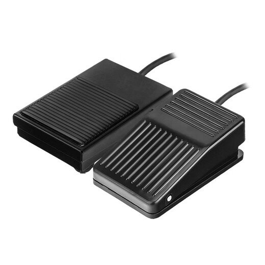 Tianshili TFS-1 foot switch iron shell with connector foot plate machine tool self-reset inching foot switch TFS-1 iron shell 1 meter long