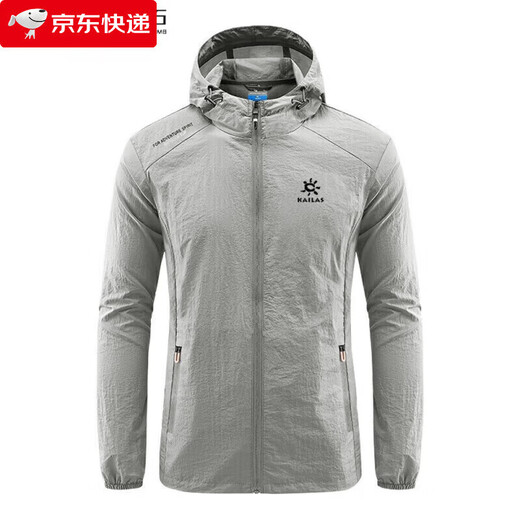 Kaile Stone Ropa de protección solar Verano Deportes al aire libre Cortavientos Casual A prueba de viento Impermeable Secado rápido Transpirable Moda Protección solar 3 Denim Azul L