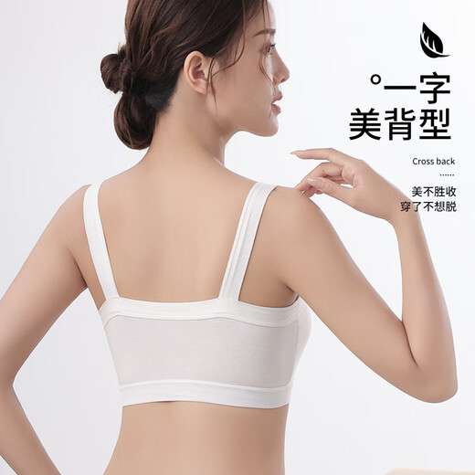 Pingyou Modal Beautiful Back Underwear Women's Plus Size Tube Top 2024 New Gray L 100-120Jin Jin equals 0.5kg