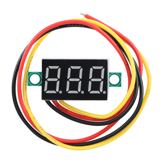 YourCee0.28/0.36-inch two-wire three-wire voltmeter variable precision digital display/digital voltmeter reverse connection protection 0.28-inch_two-wire voltmeter-blue No Specifications
