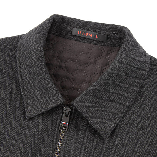 Qipai Workwear Quilted Cotton Jacket Lapel Business Jacket 2025 Autumn and Winter Thickened Warm Men's Casual Jacket