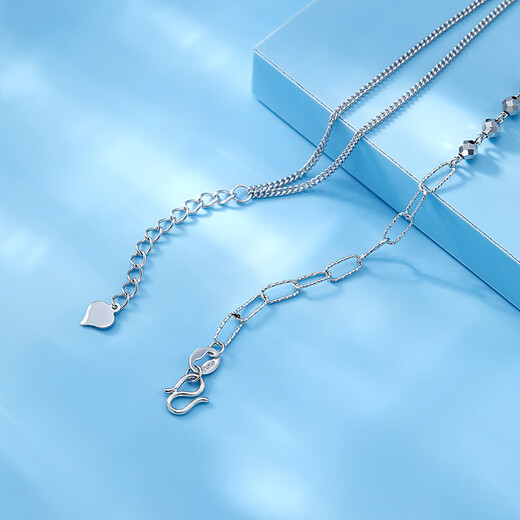 Luxury Beads PT950 Star Platinum Bracelet Fashionable Light Luxury Style for Your Girlfriend 3.59g