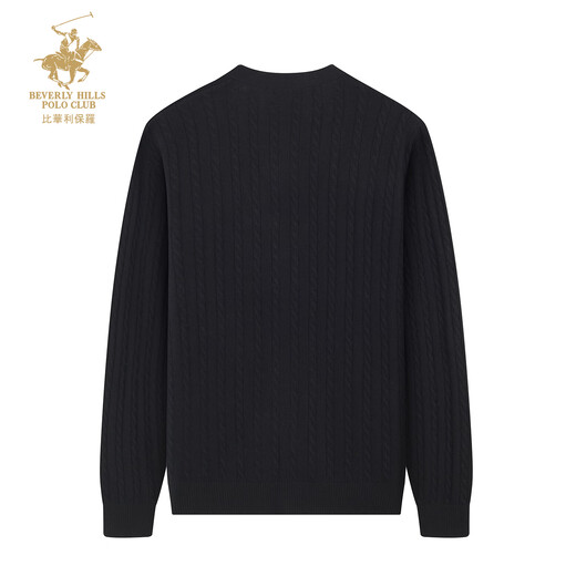 Beverly Paul sheep wool + cashmere autumn and winter new long-sleeved sweater cardigan jacket men's casual business 246146008 black L