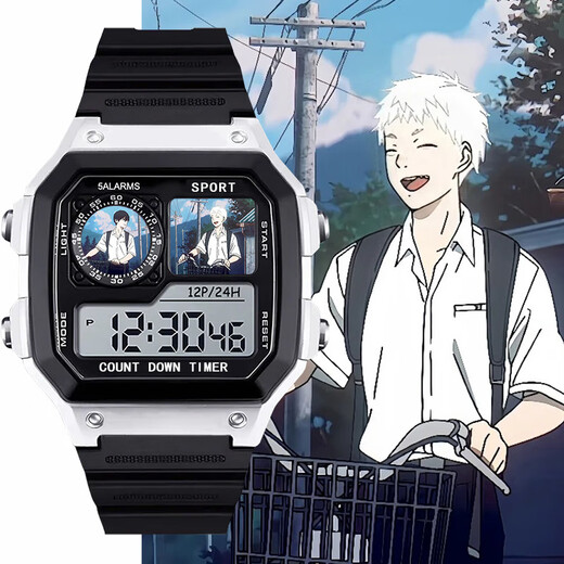 Yaowan Xiguang's Dead Summer Peripheral Electronic Sports Watch Watch Alarm Clock Tips Gift Fashion Silver-Electronic Watch z13794 Dead (Extra Long Battery + Gift Box Packaging)