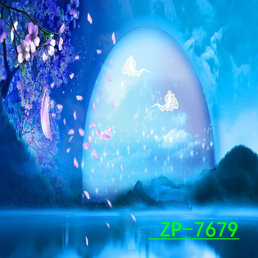 Yusenyi Starry Sky White Clouds Group Live Internet celebrity background cloth anchor live broadcast room decoration three-dimensional popular space planet video ZP-16795 2.5 meters wide + 2.5 meters high free hook