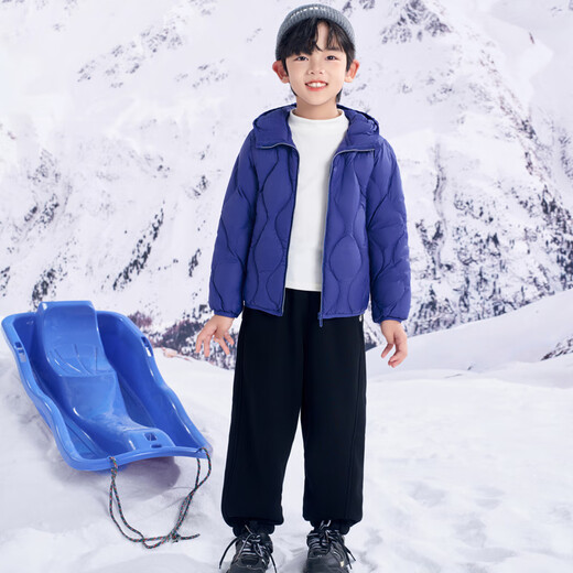 Yalu Children's Clothing Children's Down Jacke 2025 Neue Herbst- und Winterjungen und Mädchen echte 90 Ente Down Dünne mittelgroße und große Jacke Schwarz hochgefülltes Samt 15054g Single-Größe ohne Spezifikationen