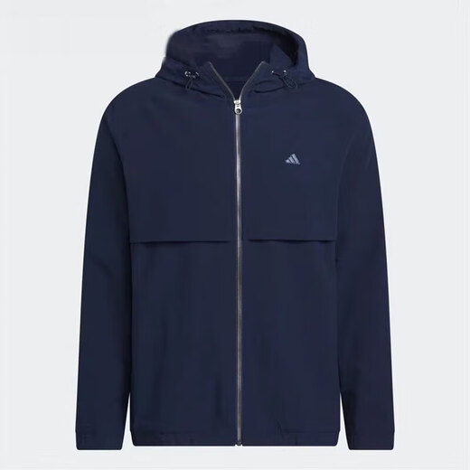 Adidas Jacke Herren 2025 Frühlings- und Herbst -New Fitness Training Sportswear Kapuze Windproof Casual Jacket JL7914 Academy Navy Blue S