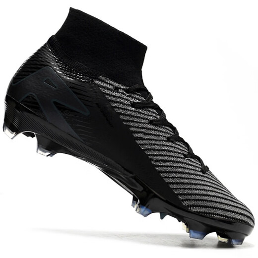 PG Mercurial 16th Generation High-top Air Cushion Waterproof Knitted FG Football Shoes Long Spike Student Competition Training Sports Lake Blue 41