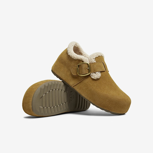 Her 2025 Autumn Casual Shoes Birkenstock Shoes Women's Fashion Baotou Slippers New Style 4XN03 Brown (Fellow) 37