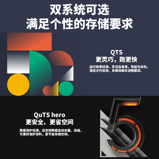 威联通（QNAP）Qu805企业级家庭存储 N355 16G内存16T容量网络存储NAS私有云 AI相册手机备份 文件数据备份服务器