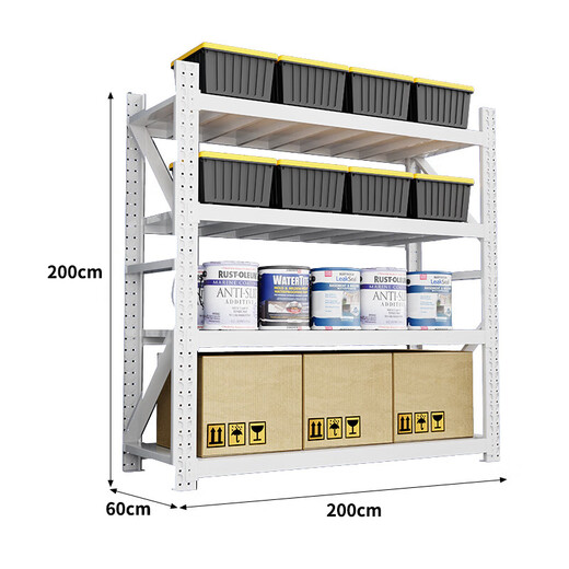 Rongjiang medium-sized shelves storage racks multi-layer storage shelves warehouse warehouse super load-bearing shelves storage storage iron shelves