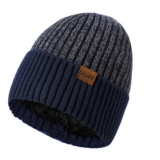 Yufan Winter Wollhut Herren Doppelschicht verdickte Wolle Hut vielseitig gestrickter Hut Männer und Frauen Universal Trendy Winter Hut Erwachsener plus Samt verdickte Warmohrschutz Hut Winterhut Hui724 Kaffee L (58-60 cm)