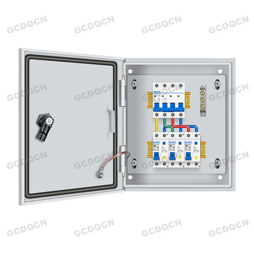 Complete set of distribution box three-phase four-wire 380V outlet 220V household factory electricity leakage protection custom-made distribution box People's complete set 1